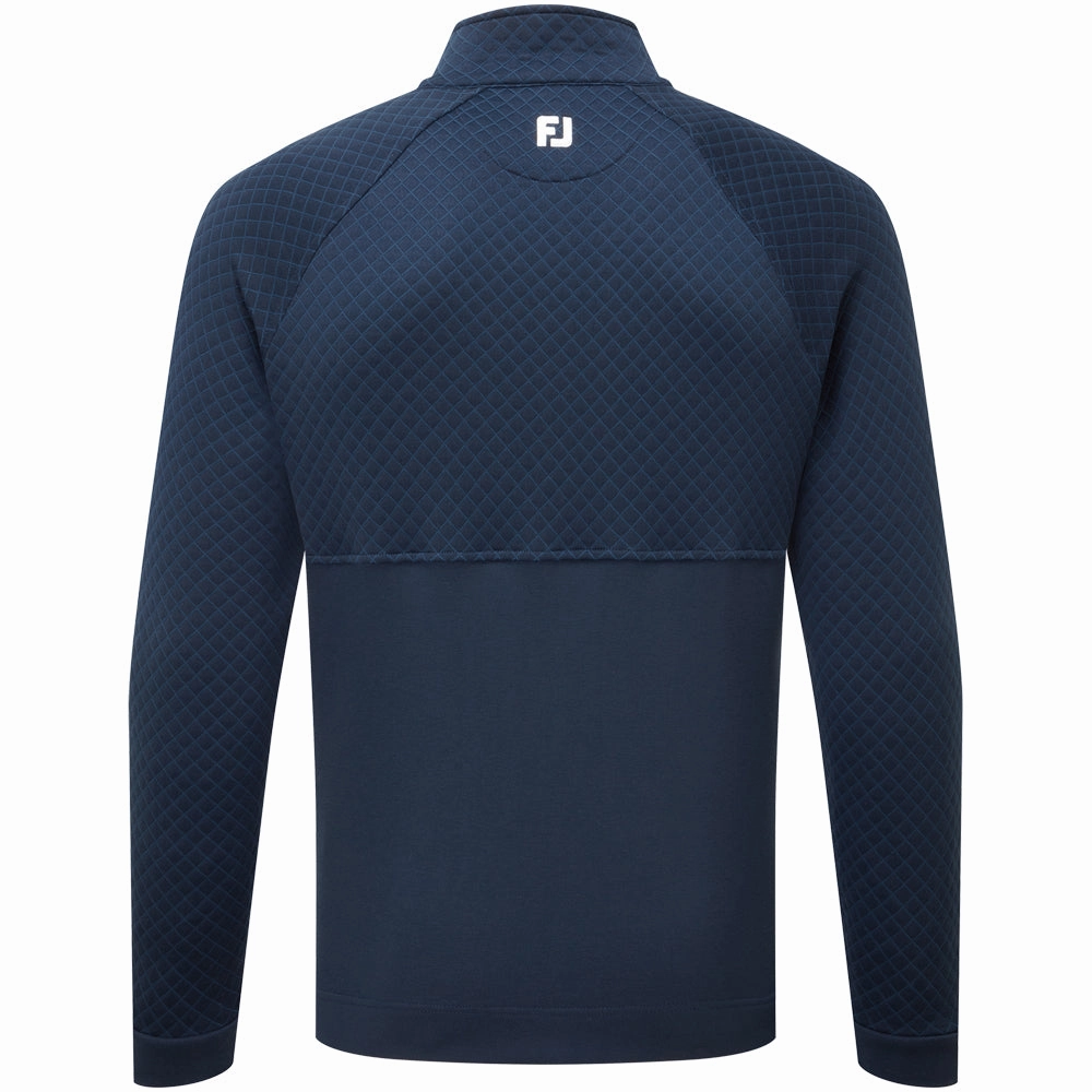 FootJoy Jacquard Thermal 1/4 Zip Chillout - Navy Velvet