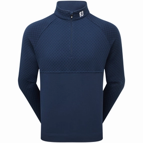 FootJoy Jacquard Thermal 1/4 Zip Chillout - Navy Fresh Chic