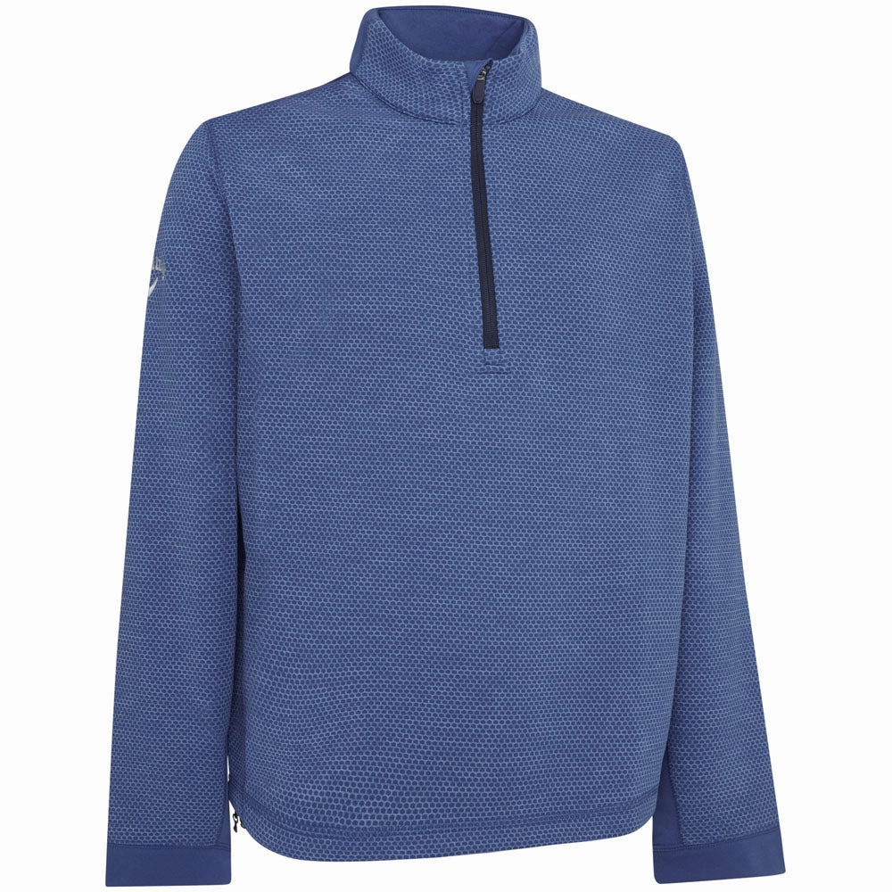 Callaway 1/4 Zip Hex Fleece - Med Galaxy Heather Comfort Layer