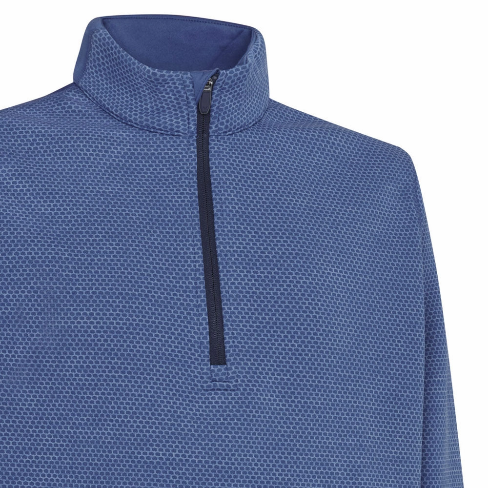 Fashion Forward pearl accents Callaway 1/4 Zip Hex Fleece - Med Galaxy Heather
