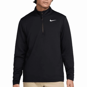 Nike Victory Dri-FIT Therma Flex 1/2 Zip Pullover - Black/Black/White product semi formal appeal sequin