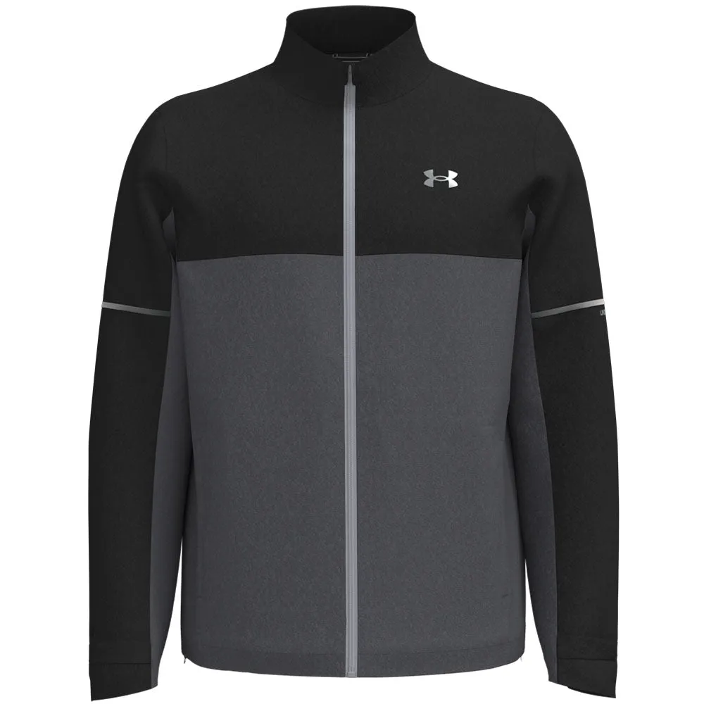 Insulated Lining Under Armour Drive Rain Waterproof Jacket - Black/Castlerock/Metallic Silver