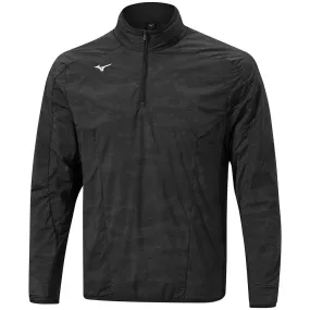 Mizuno Winter Stretch 1/4 Zip Jacket - Black Abrasion resistant
