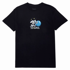 Top Heavy Dog Daze T-Shirt - Black High Density Fabric elastic waistband