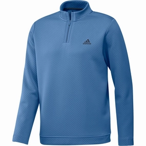 Polyester Material adidas DWR 1/4 Zip Pullover - Focus Blue
