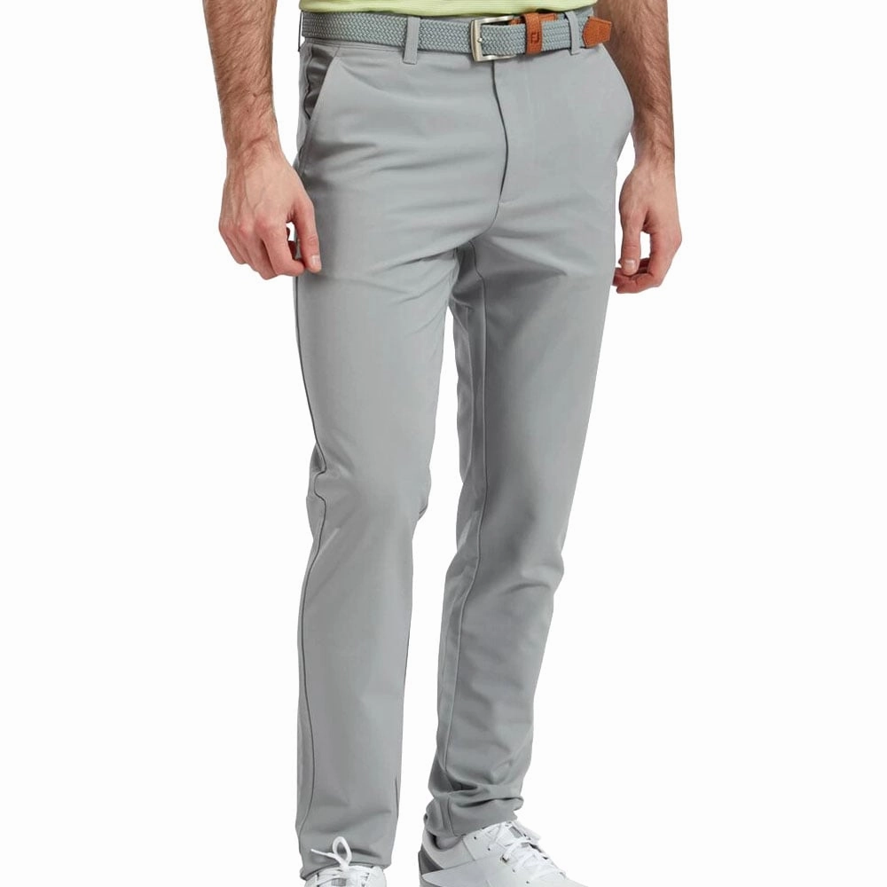 FootJoy Performance Regular Fit Trousers - Grey Flat waistband
