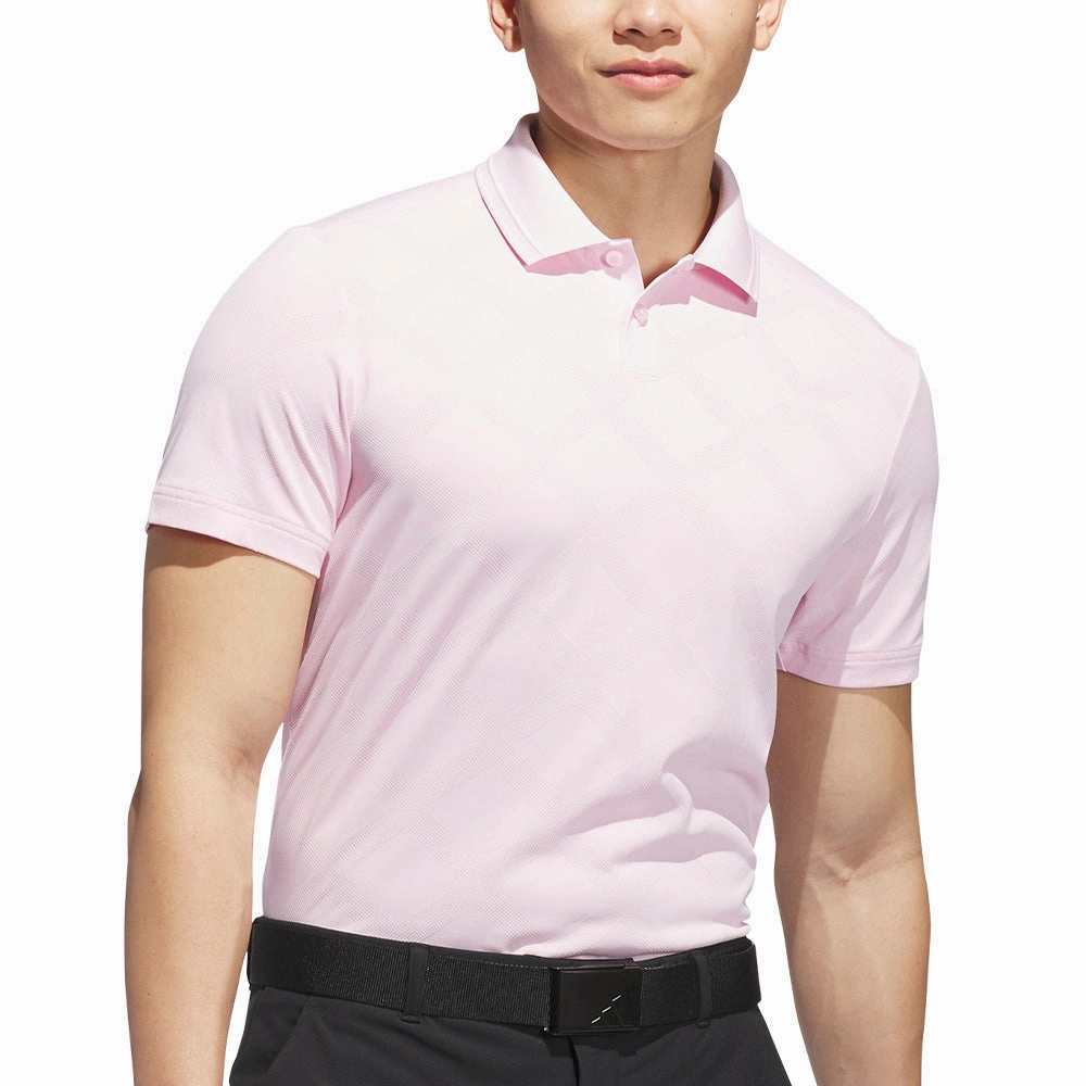 adidas Ultimate365 Tour Nylon Polo Shirt - Clear Pink black friday Soft Brushed Finish