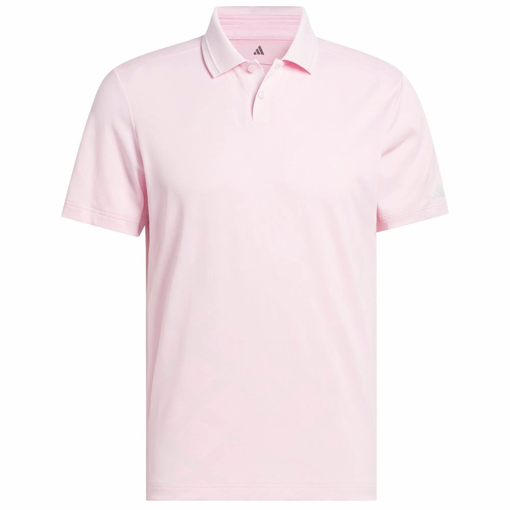 adidas Ultimate365 Tour Nylon Polo Shirt - Clear Pink Vintage Wash UV Protective Coating