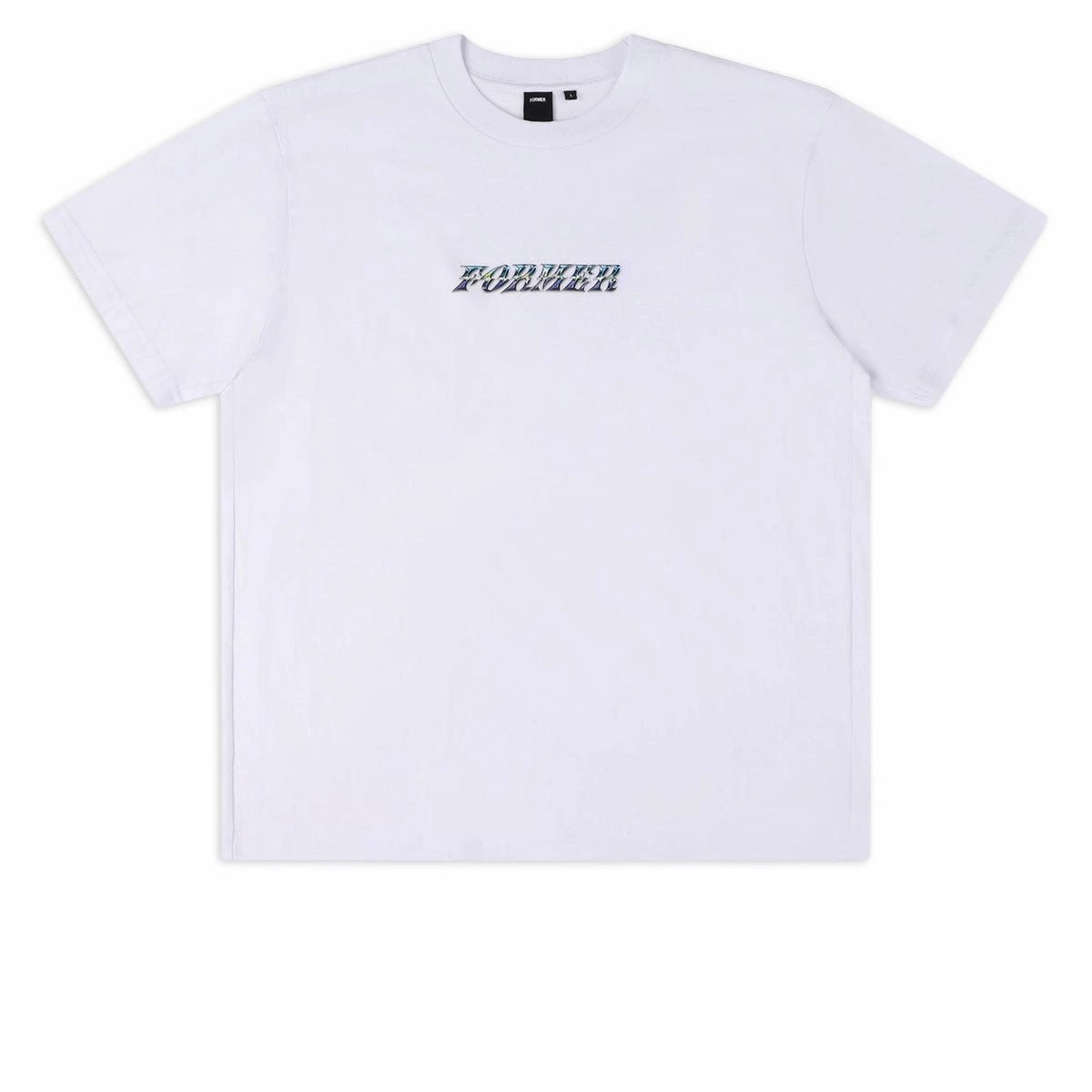 Smooth Neckline Former Foil T-Shirt - White
