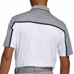 adidas Ultimate356 3-Stripe Polo Shirt - White/Grey Three QuickDry Formal Occasion