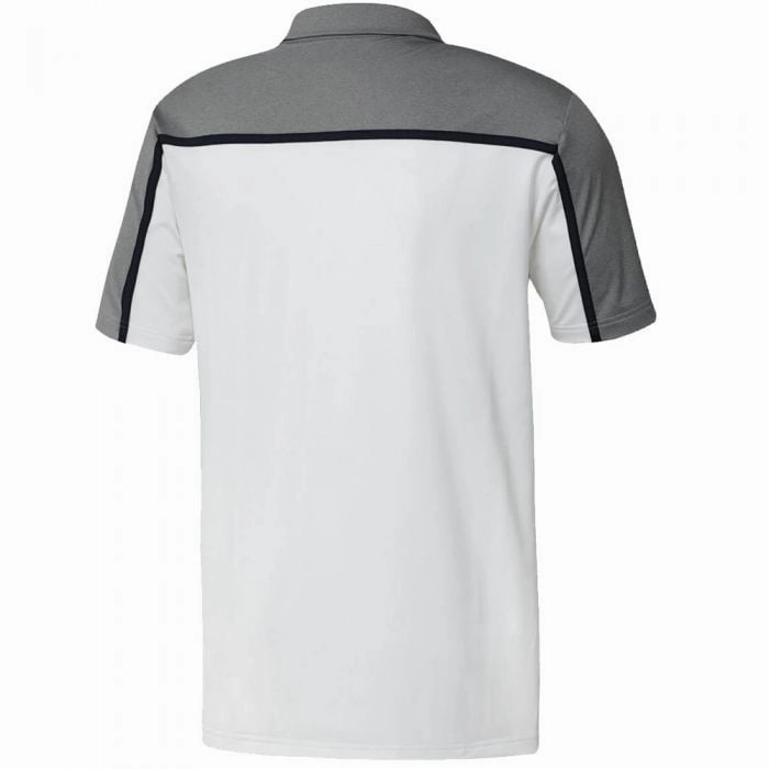 Minimalist Aesthetic adidas Ultimate356 3-Stripe Polo Shirt - White/Grey Three
