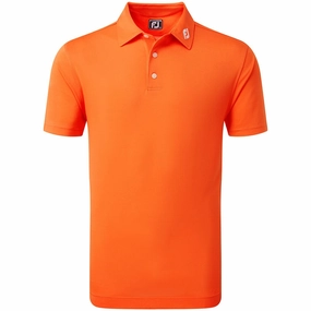 FootJoy Stretch Pique Solid Polo Shirt - Orange Summer Style Outdoor Style Trend