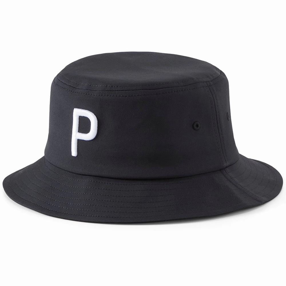 Curved brim Workday Accessory Puma P Bucket Hat - Black
