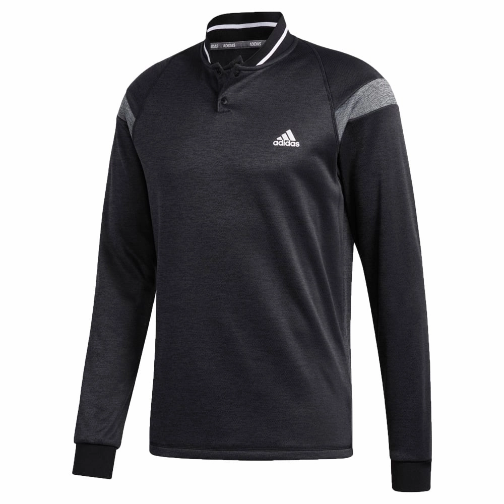 adidas 2 Buttoned Pullover - Black old people