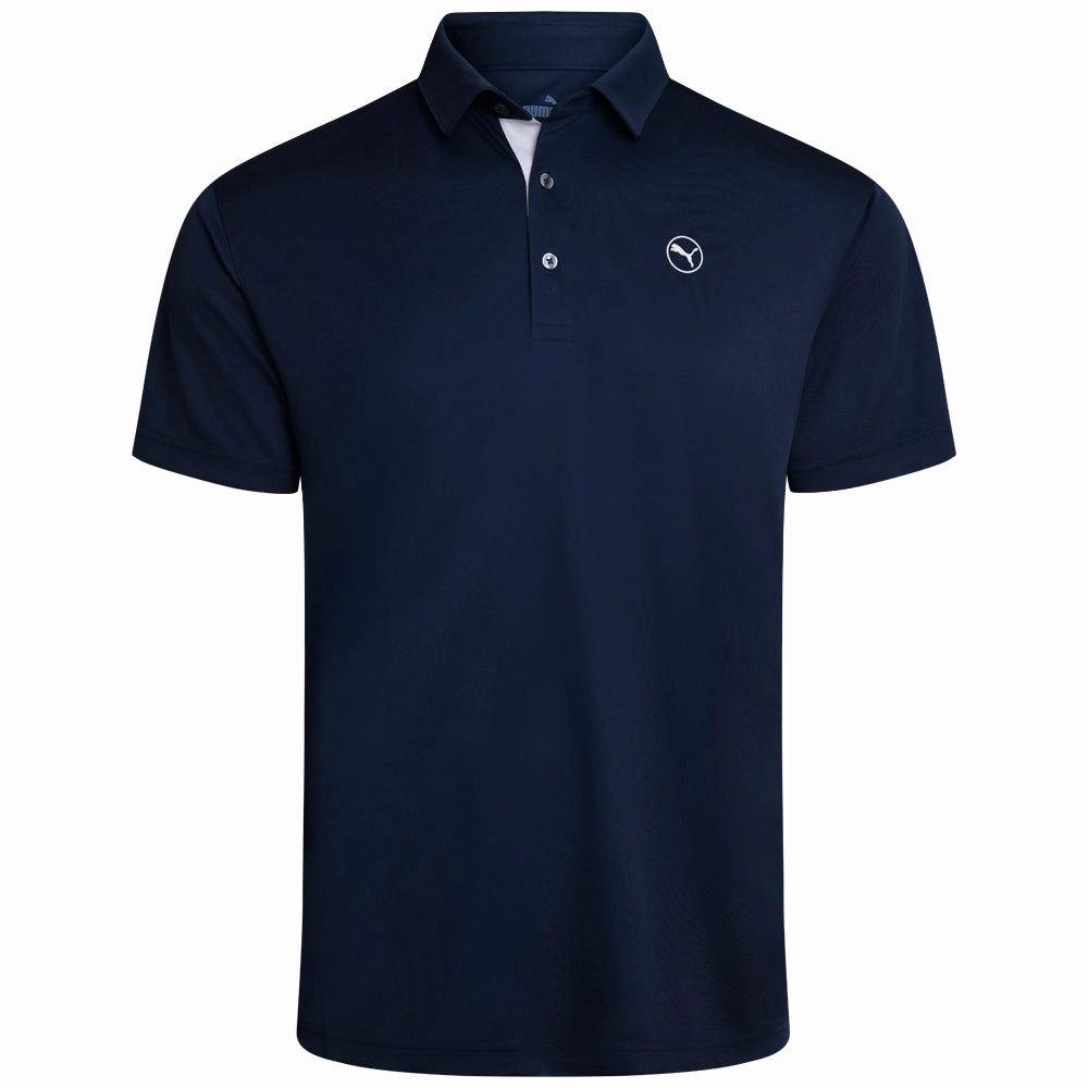 Puma Pure Solid Polo Shirt - Deep Navy Timeless Style Effortless Fashion