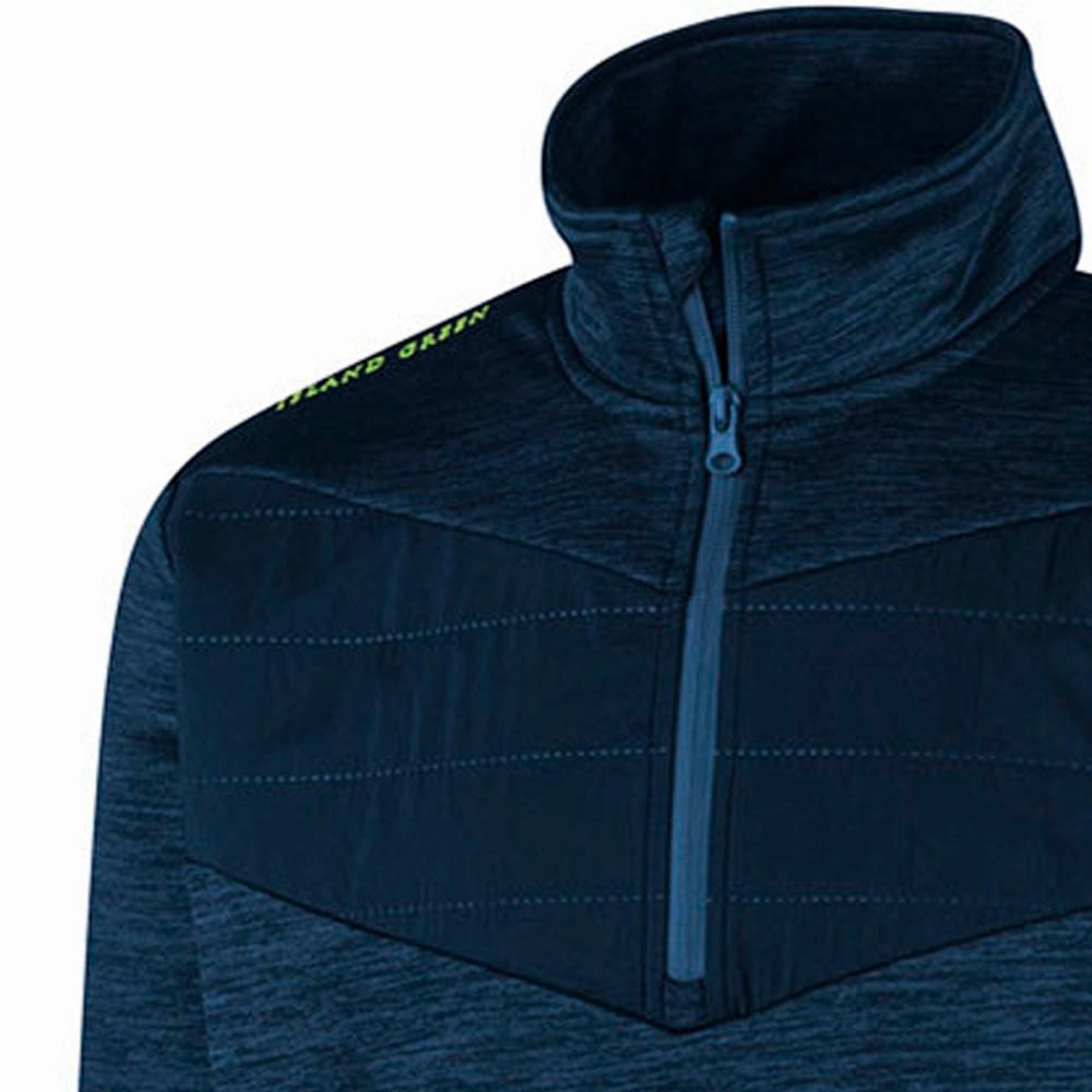 Island Green Top Layer With Padded Yoke Pullover - Navy Marl product office appropriateness