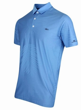 Katana Golf Mens Palm Print Polo Light Fit Holiday Outfit