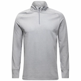 Mizuno Melange 1/4 Zip Pullover - Charcoal Travel Bold product luxury factor