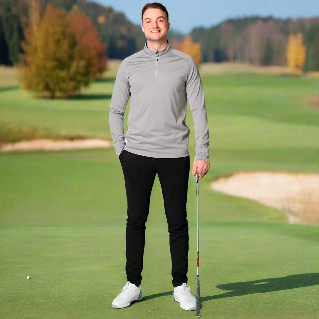 Mizuno Melange 1/4 Zip Pullover - Charcoal Best-selling