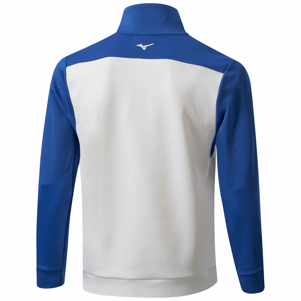 suitable for cycling Cozy Hoodie Mizuno Trace 1/4 Zip Pullover - White