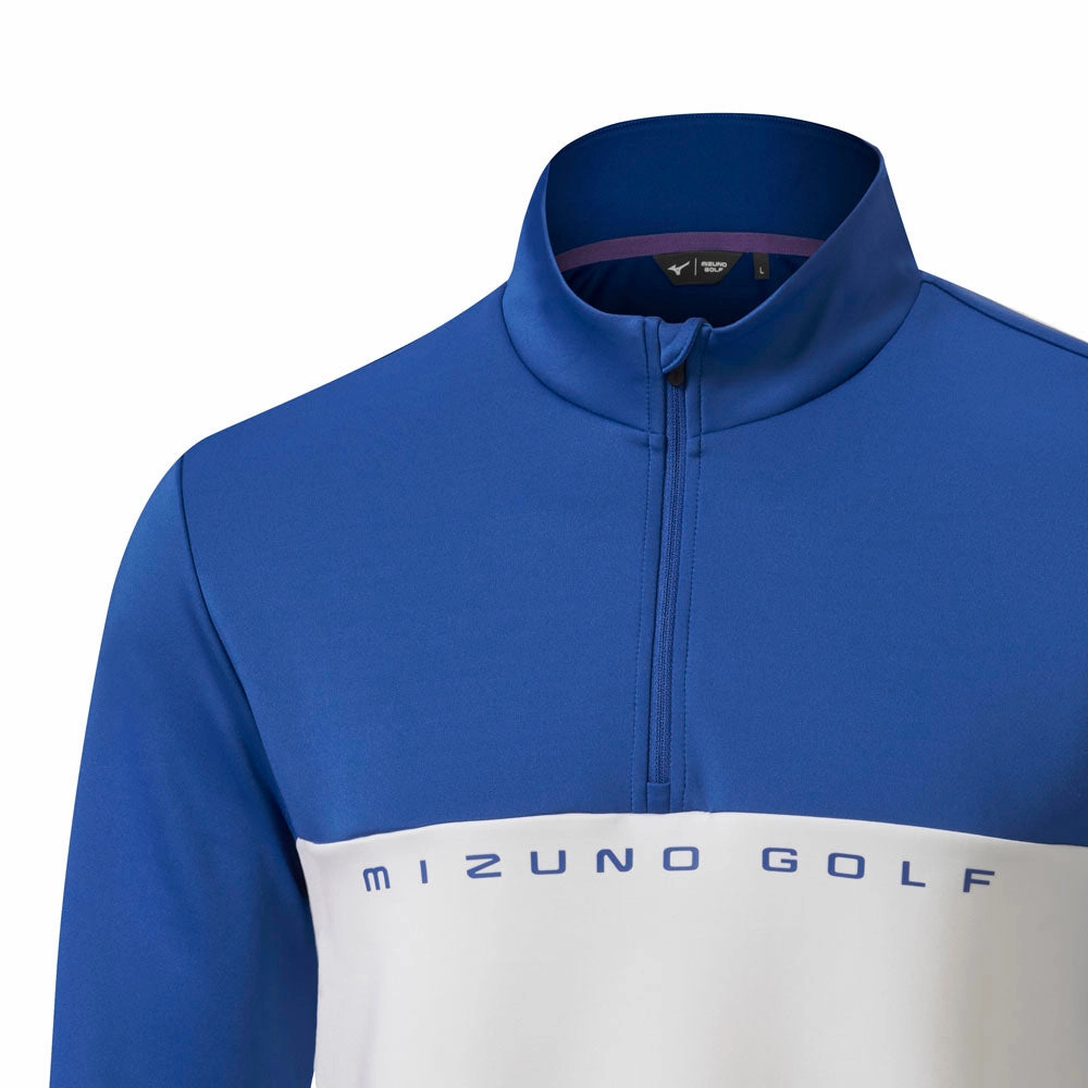 Mizuno Trace 1/4 Zip Pullover - White Casual Jacket appropriate for work
