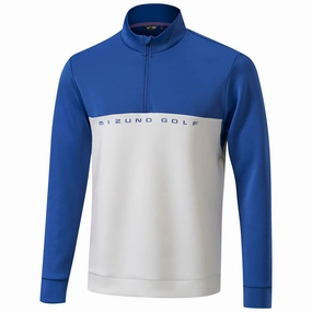 Mizuno Trace 1/4 Zip Pullover - White Cozy Feel