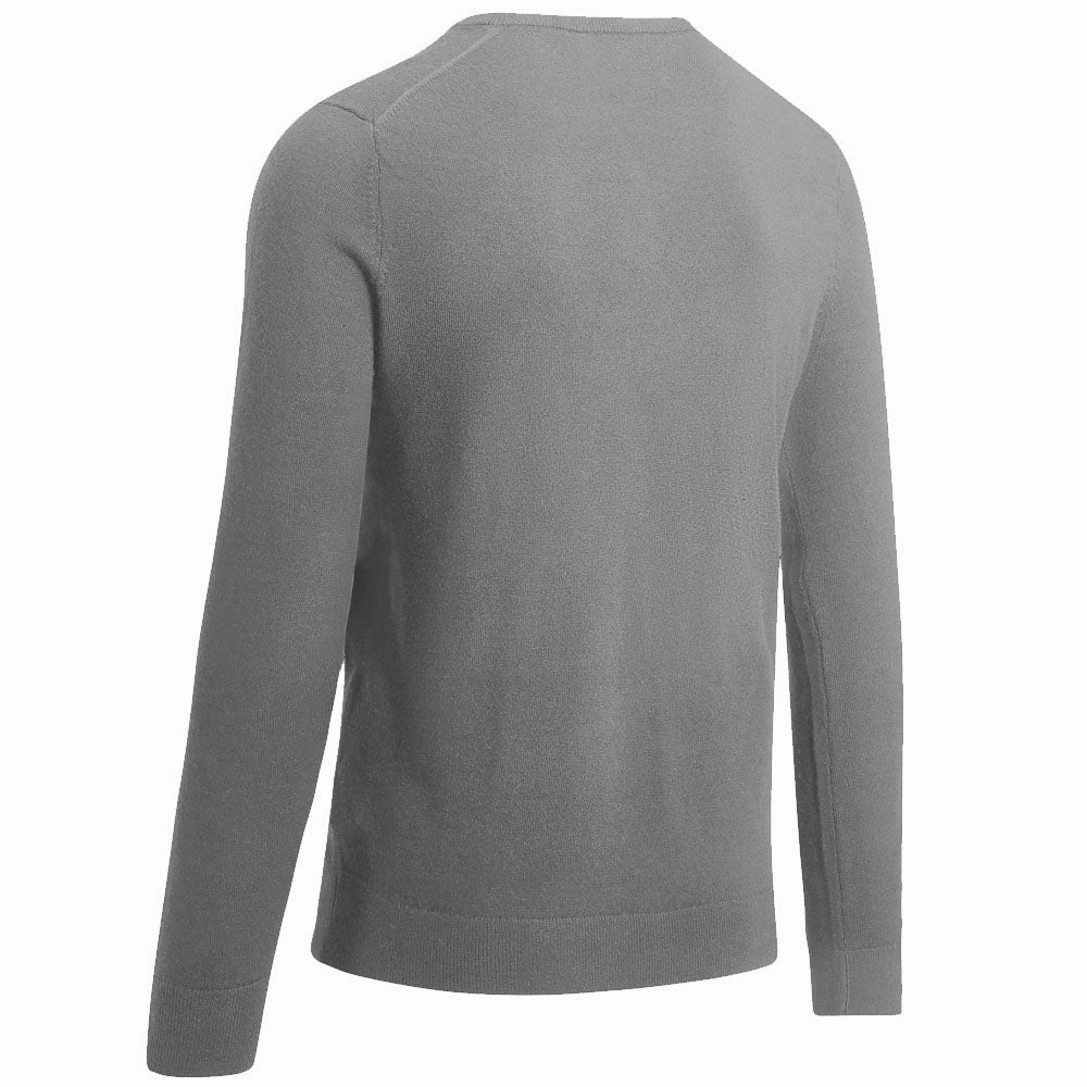 Callaway Merino Wool V-Neck Pullover - Griffin Grey Cool Weather