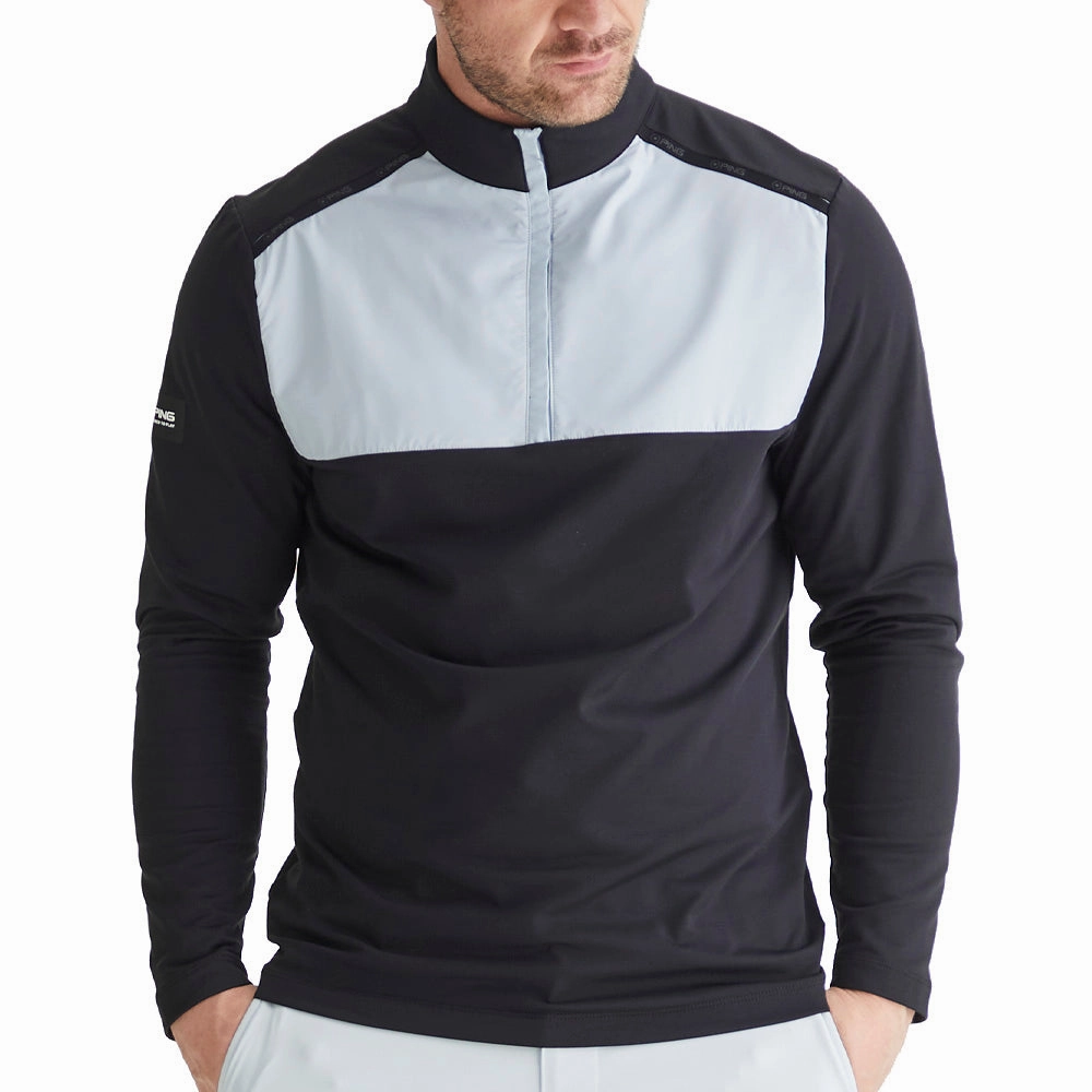 Adventure Ready Ping Keeton 1/2 Zip Mid Layer  - Black/Pearl Grey