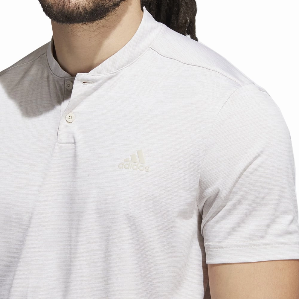 Smart Casual Look Layered Look adidas Texture Stripe Polo Shirt - Clear Brown/White