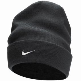 Classic Look Smooth Form Nike Peak Beanie Metal Swoosh - Anthracite