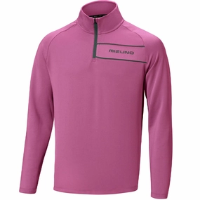 Mizuno Box 1/4 Zip Sweater - Royal Orchid Yoga wear