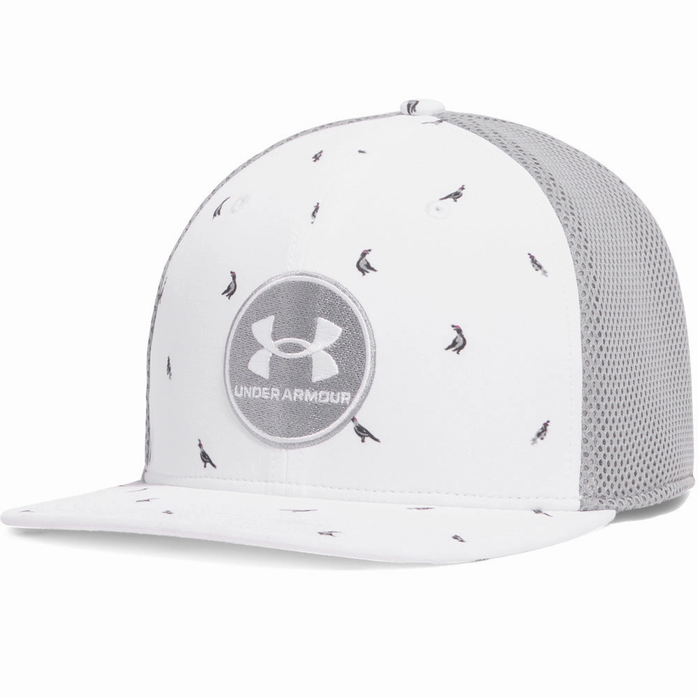 Under Armour Iso-chill Drive Low Stretch Fit Cap - White/White/Grey Sun Scene