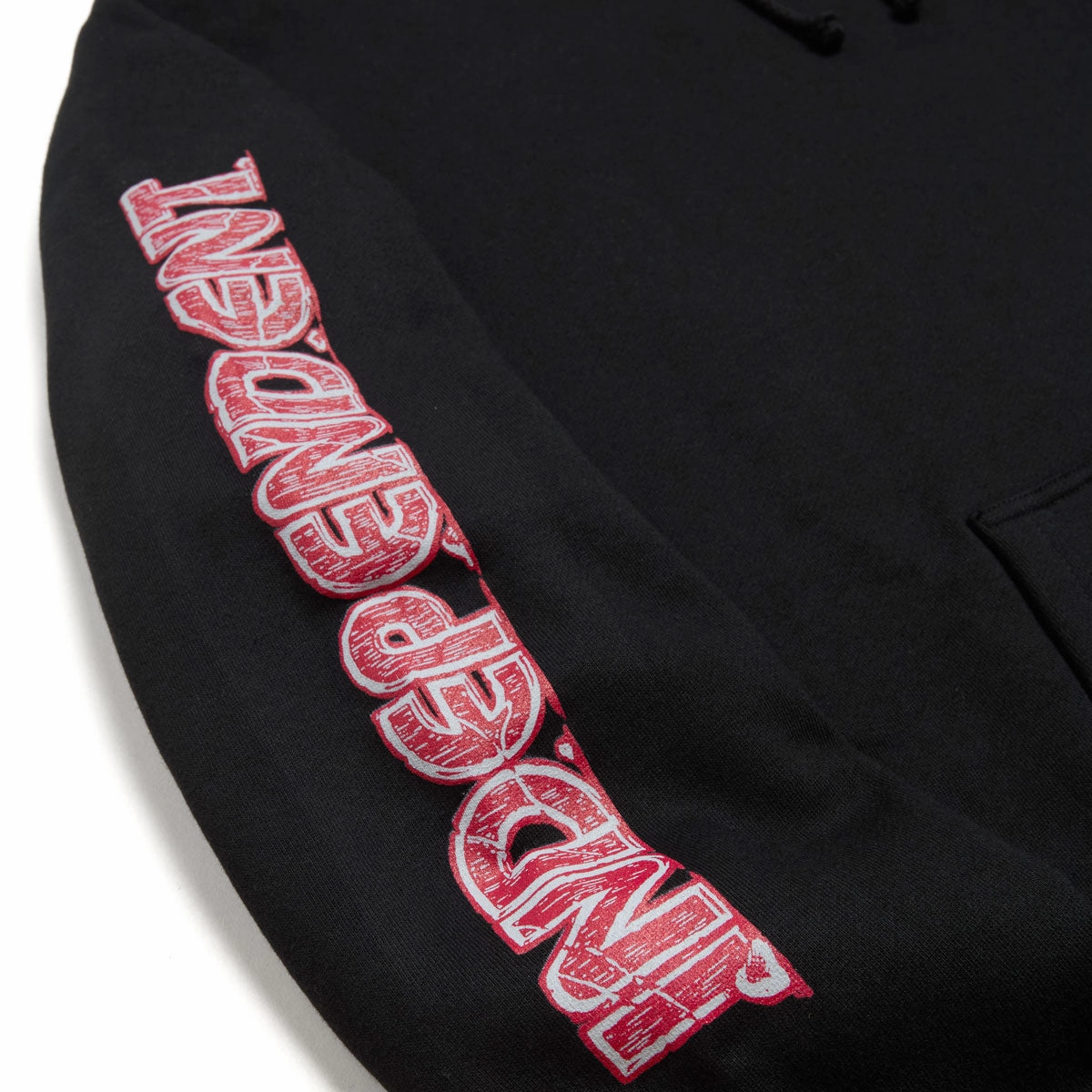 Tagless Design Independent Ancient Groundwork Hoodie - Black