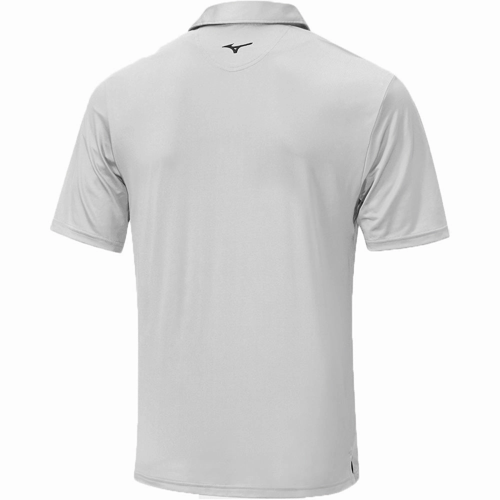 Mizuno Move Tech Quick Dry Polo Shirt - White Non Irritating Tags Modern Style Trend