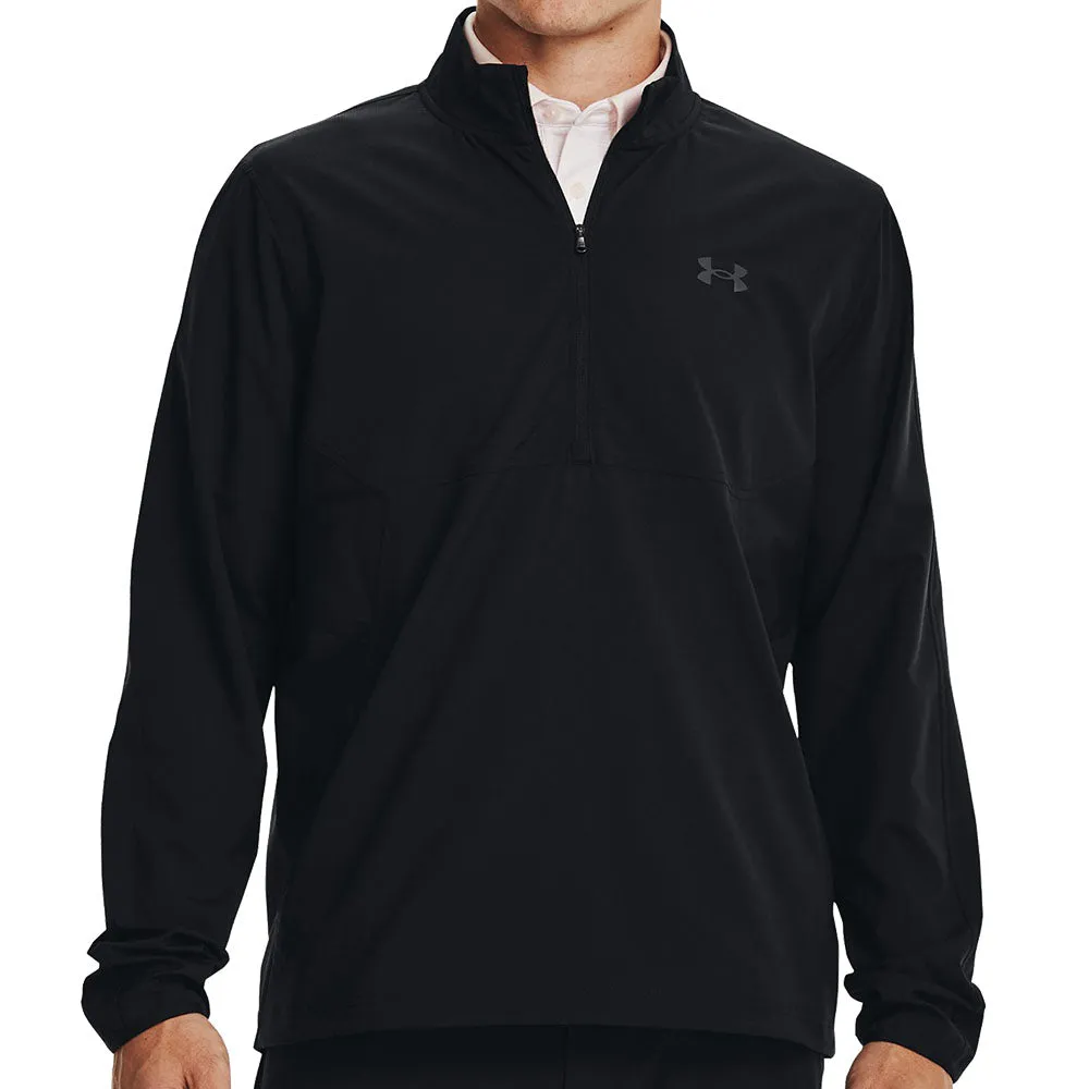 Under Armour Storm Windstrike 1/2 Zip Jacket - Black/Jet Grey Fashion Trend Light Reflectivity Trim