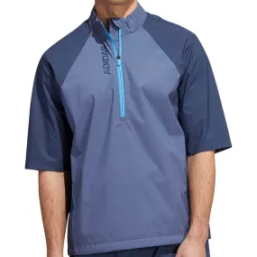 adidas Provisional Short Sleeve Jacket - Crew Navy Reflective Bands Elasticated Waistband