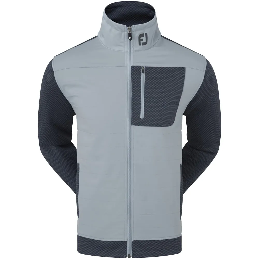 FootJoy ThermoSeries Hybrid Jacket - Charcoal/Grey Sleek Layer Look NonChafing Seam Placement