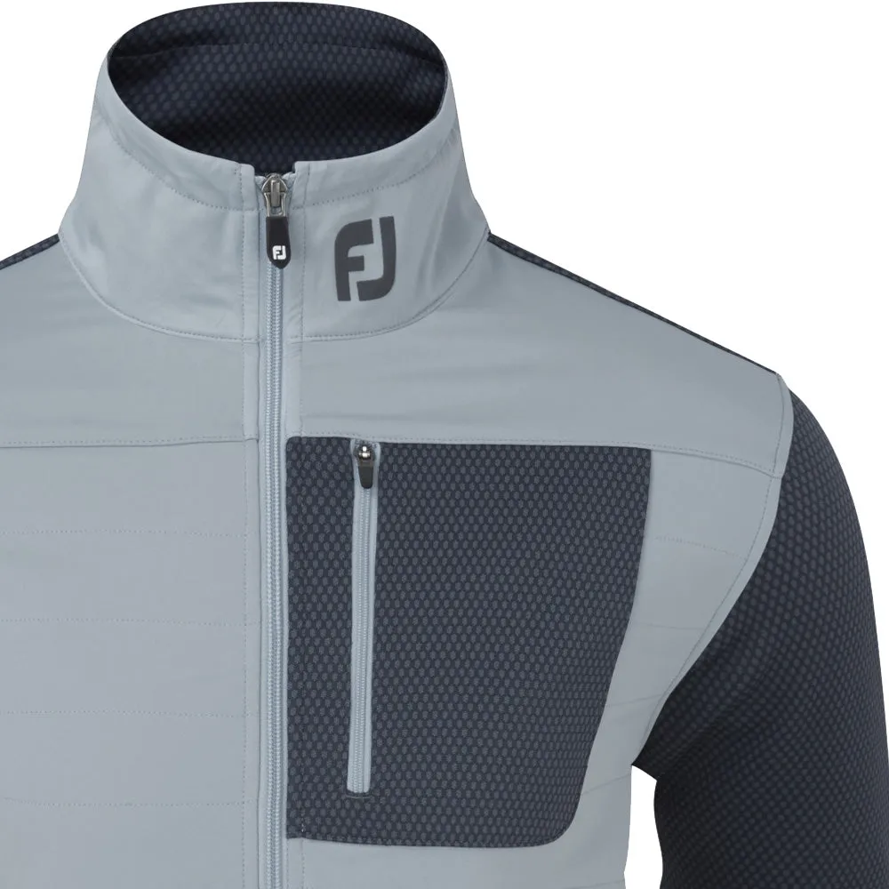 FootJoy ThermoSeries Hybrid Jacket - Charcoal/Grey Contoured Back Panel Sporty Touch