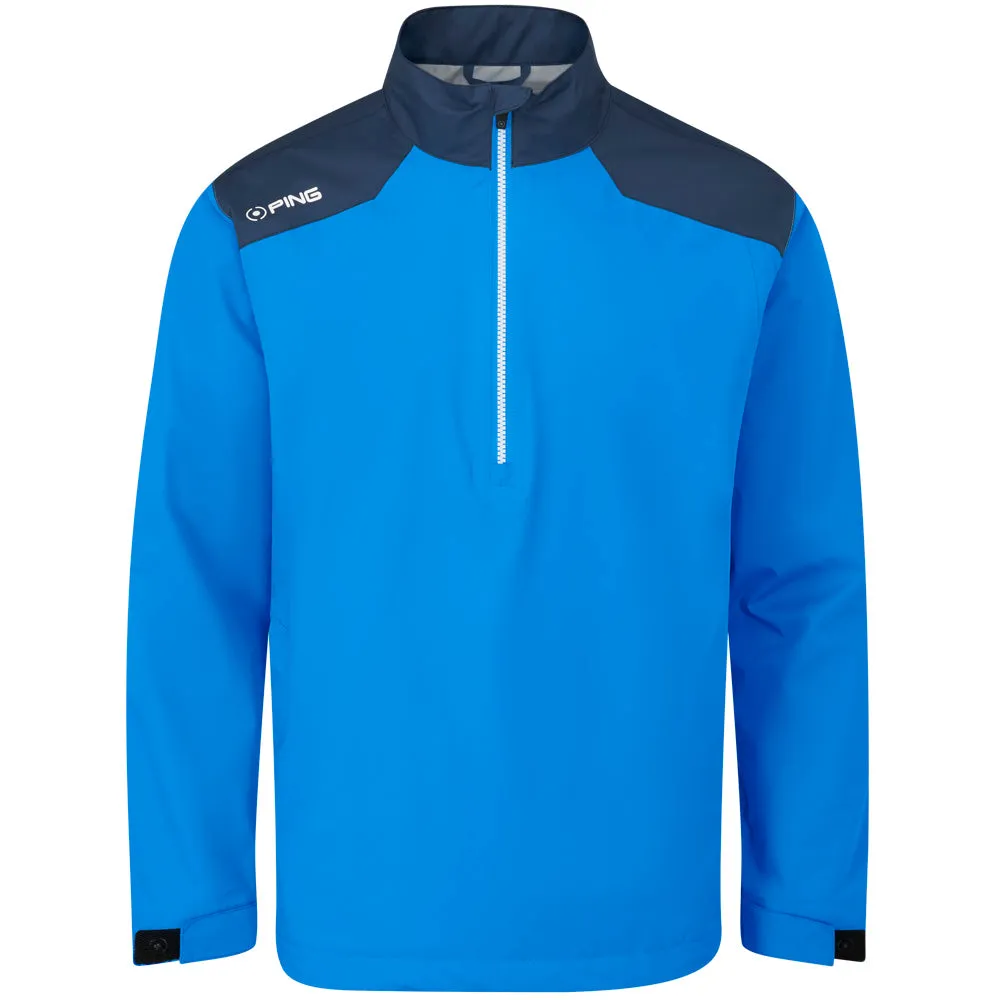 High End Look Ping AquaDrive Waterproof 1/2 Zip Jacket - Brilliant Blue/Oxford Blue