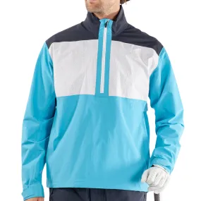 Galvin Green Ashford 1/2 Zip Gore-Tex Waterproof Jacket - Aqua/Navy/White Reflective Detailing