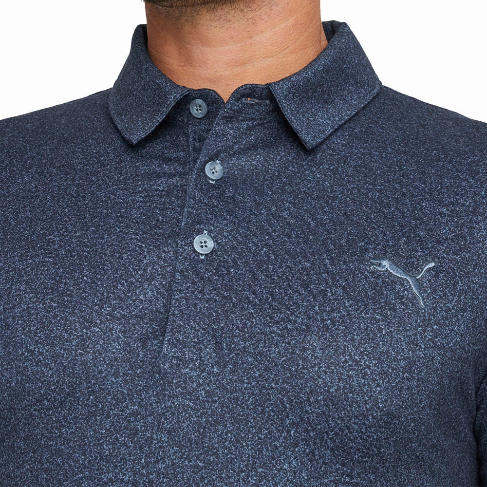Anti Static Treatment Relax Style Trend Puma Cloudspun Primary Polo Shirt - Evening Sky