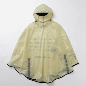 AND WANDER / Sil Poncho retro look Durable Stitching