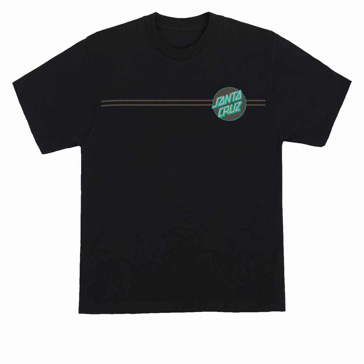 Santa Cruz Other Dot T-Shirt - Black/Brown/Teal Anti Odor Treatment Smooth Look