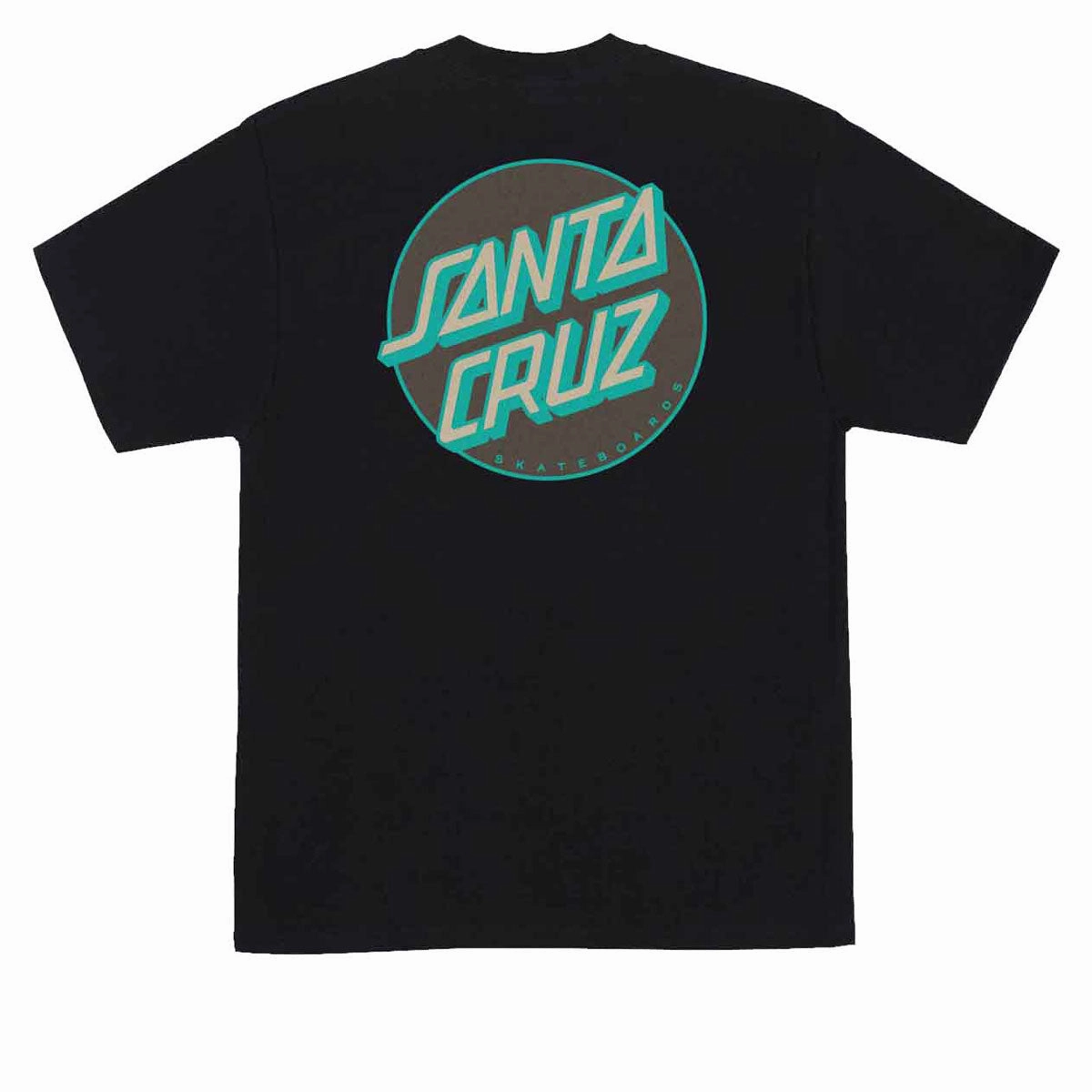 Santa Cruz Other Dot T-Shirt - Black/Brown/Teal Soft & Smooth
