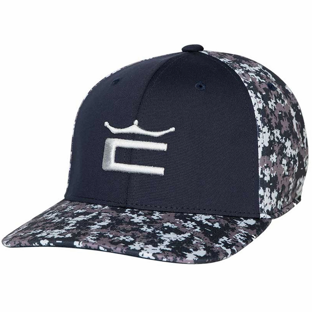 Comfy Design Cobra Camo Crown C Snapback Cap - Navy Blazer