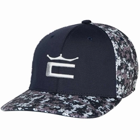 Comfy Design Cobra Camo Crown C Snapback Cap - Navy Blazer