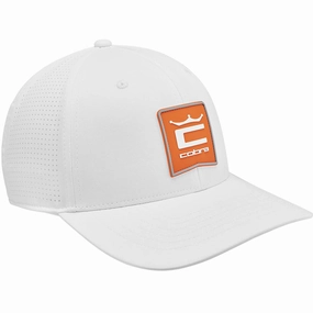 Cobra Crown C Patch Cap - White/Orange Non-Fading