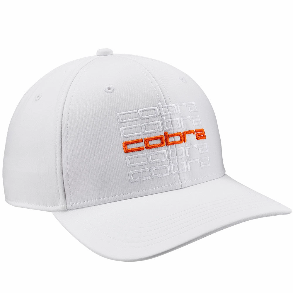 Cobra Repeat Cap - White Glow/Rickie Orange Simple Detail Stylish Touch
