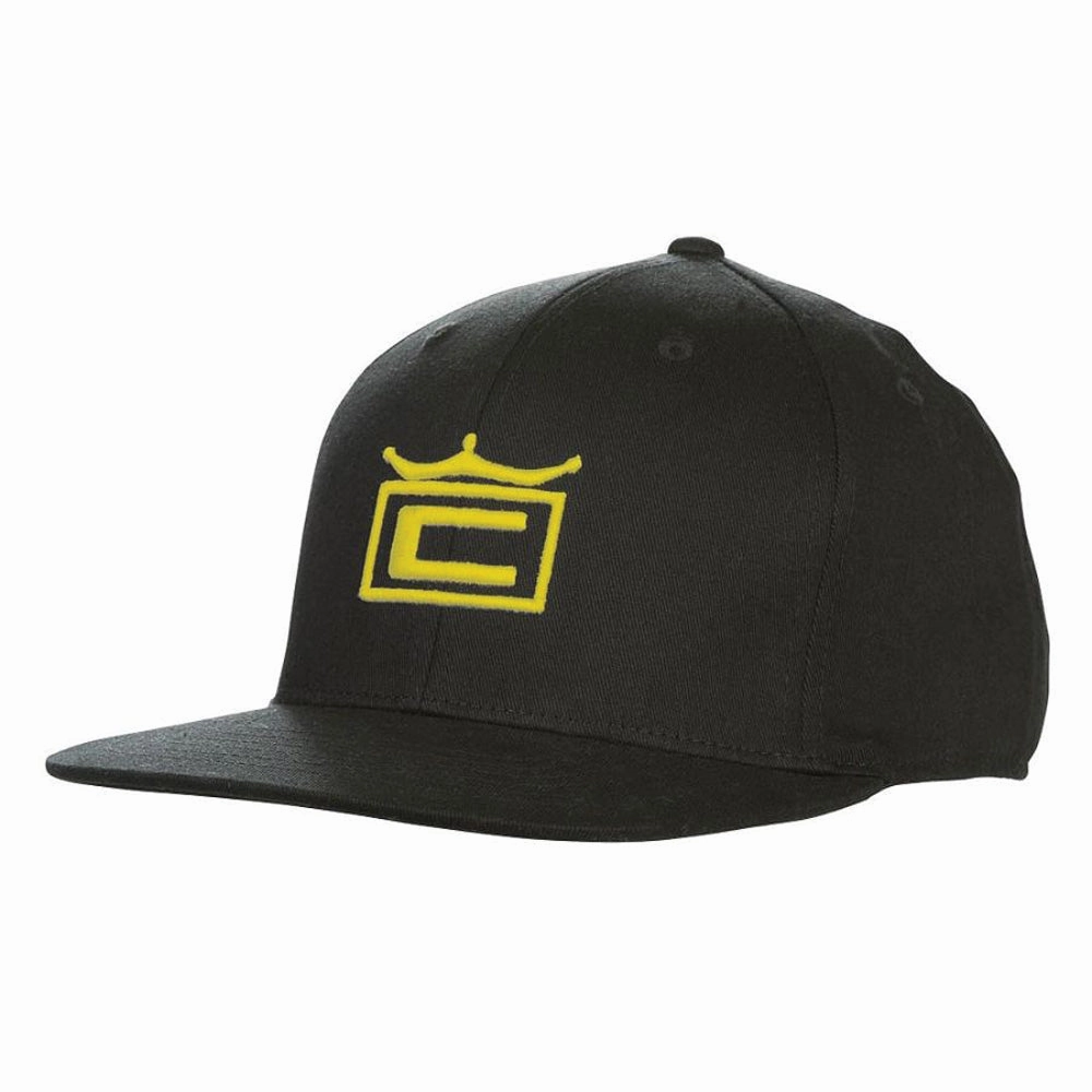 On-the-Go Wear Creative Look Cobra Tour Crown 110 Snapback Cap - Black/Yellow