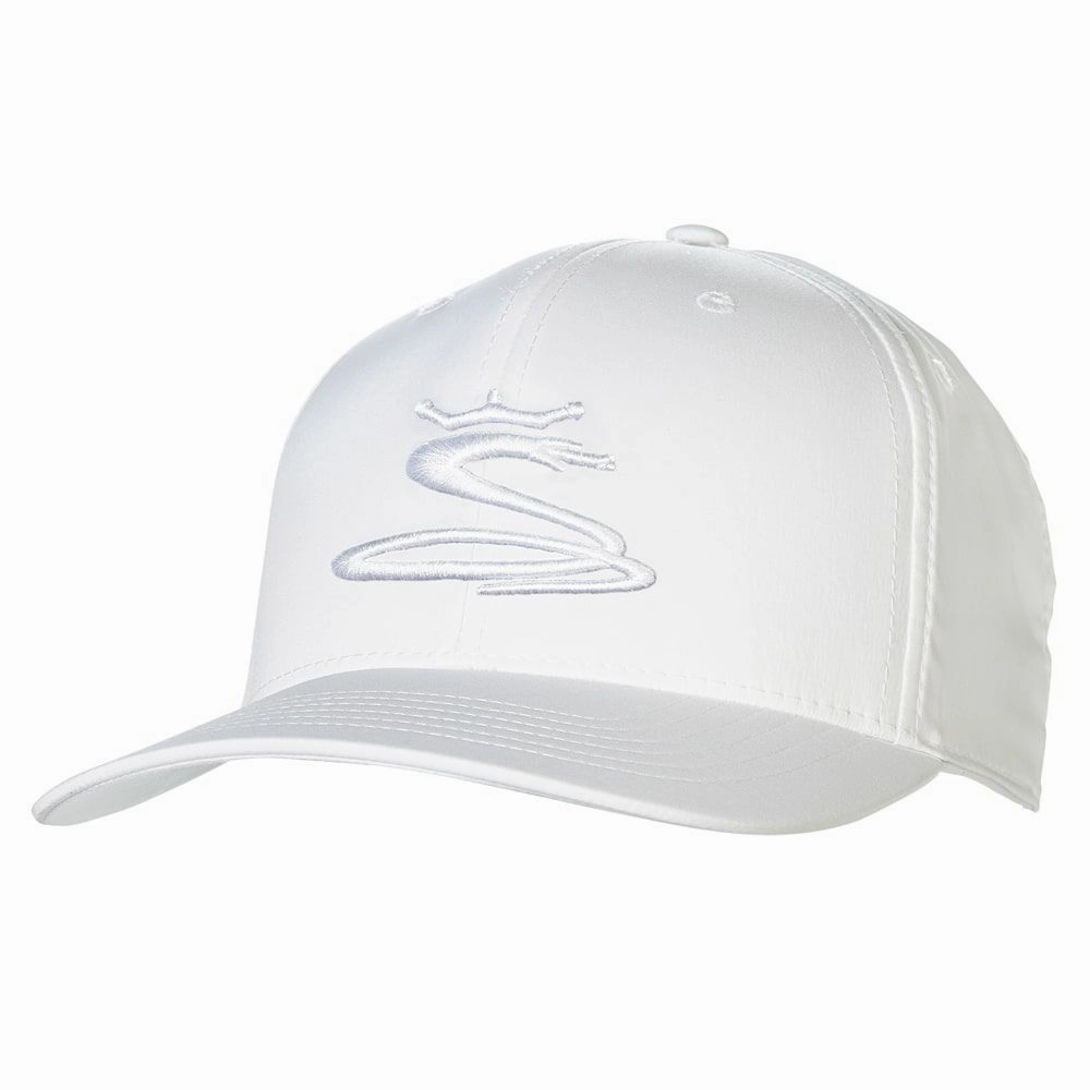 Cobra Tour Snake 110 Cap - White quick dry Performance Wear